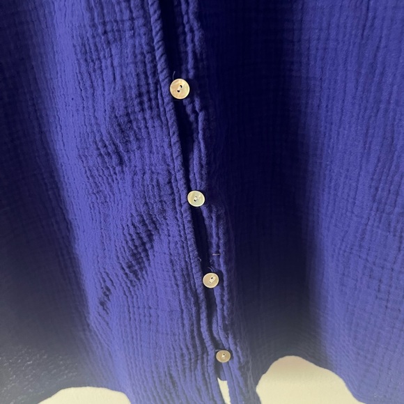 Penningtons Royal Blue Button-Down Shirt - Picture 4 of 8